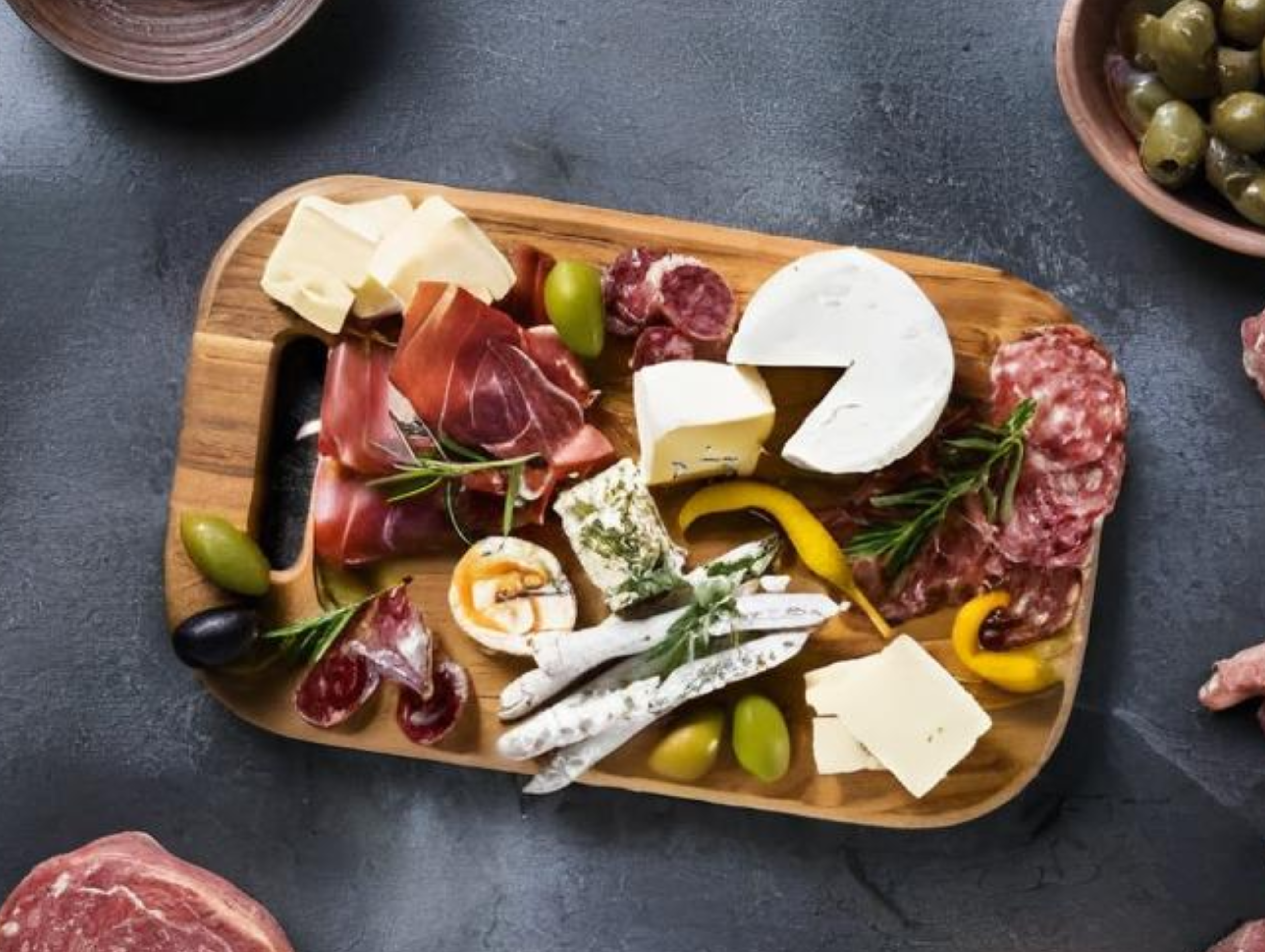 Tabla de Embutidos y Quesos Grande